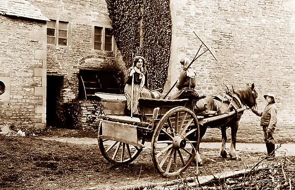 Off to the hayfield, early 1900s