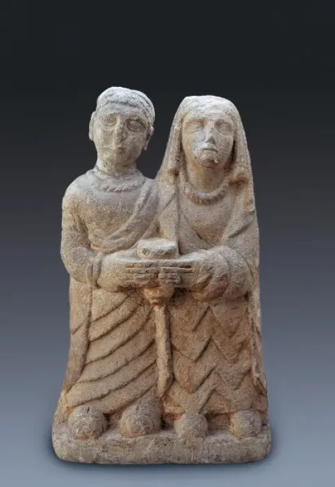 Framed Print : Offerors Couple. Iberian Framed Print : Offerors Couple. Iberian