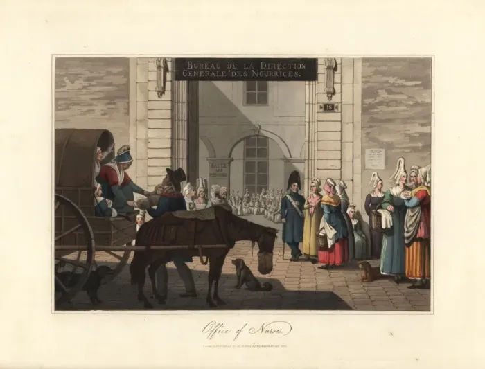 Framed Print : Office of wetnurses in Paris Framed Print : Office of wetnurses in Paris