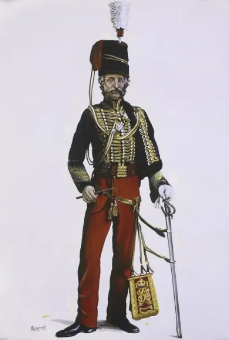 Framed Print : Officer of the 11th Hussars Framed Print : Officer of the 11th Hussars