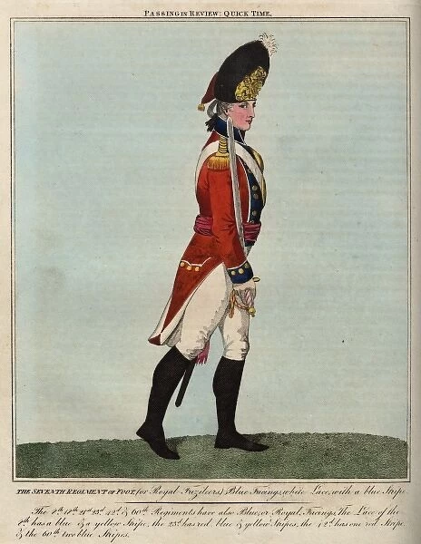 Officer, 7th Regiment of Foot, Royal Fusiliers
