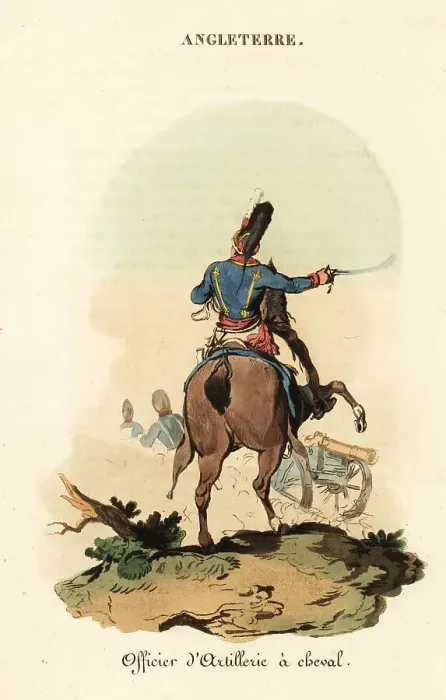 Framed Print : Officer of the Royal Horse Artillery, British Army, 1800s Framed Print : Officer of the Royal Horse Artillery, British Army, 1800s