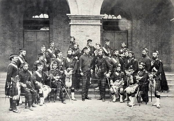 Officers 92nd Highlanders, Scottish army regiment, India 187