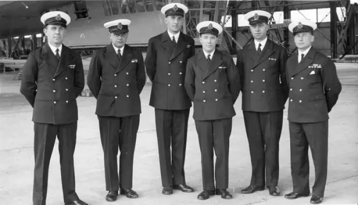Framed Print : The officers which left Canada aboard the R100 Framed Print : The officers which left Canada aboard the R100