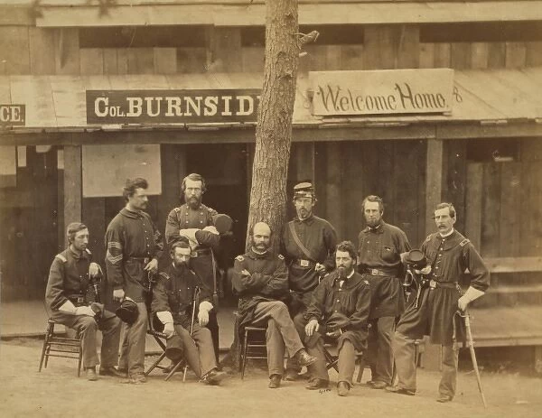 Officers of lst Rhode Island Volunteers - Camp Sprague, 1861