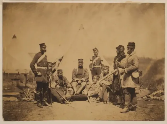Framed Print : Officers & men of the 89th Regiment Captain Hamley i. e. Haw Framed Print : Officers & men of the 89th Regiment Captain Hamley i. e. Haw