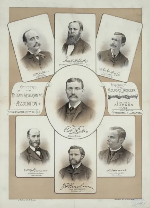 Framed Print : Officers of the National Laundrymens Association Framed Print : Officers of the National Laundrymens Association