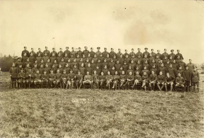 Framed Print : Officers NCOs and men of No24 Squadron RAF in France Framed Print : Officers NCOs and men of No24 Squadron RAF in France