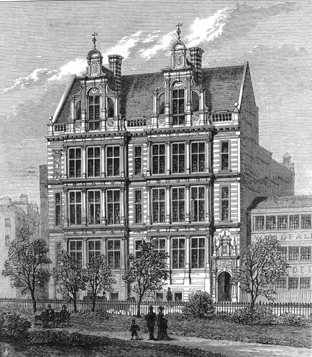 Framed Print : Offices of the London School Board, 1874 Framed Print : Offices of the London School Board, 1874