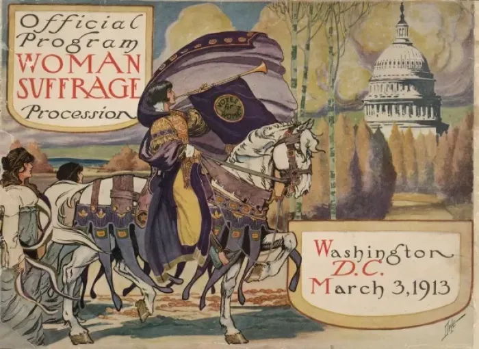 Framed Print : Official program - Woman suffrage procession, Washington, DC Framed Print : Official program - Woman suffrage procession, Washington, DC
