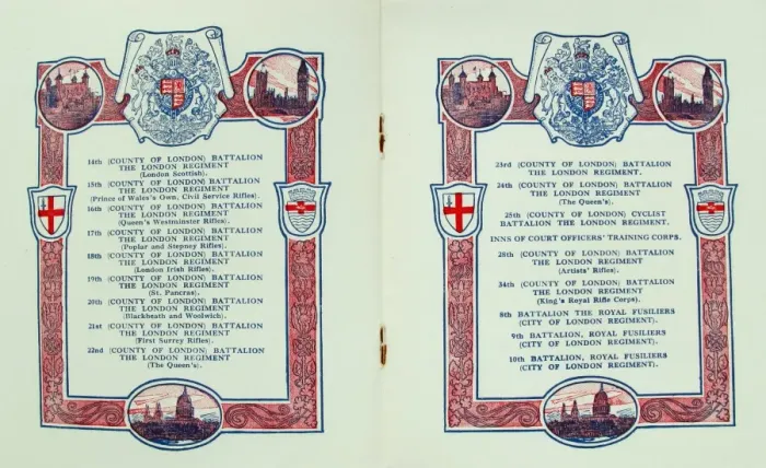 Framed Print : Official programme - Triumphal March of the London Troops Framed Print : Official programme - Triumphal March of the London Troops