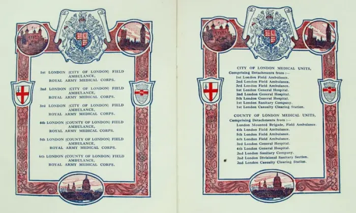 Framed Print : Official programme - Triumphal March of the London Troops Framed Print : Official programme - Triumphal March of the London Troops