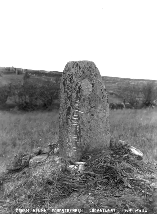 Framed Print : Ogham Stone, Aghascreorgh, Cookstown Framed Print : Ogham Stone, Aghascreorgh, Cookstown