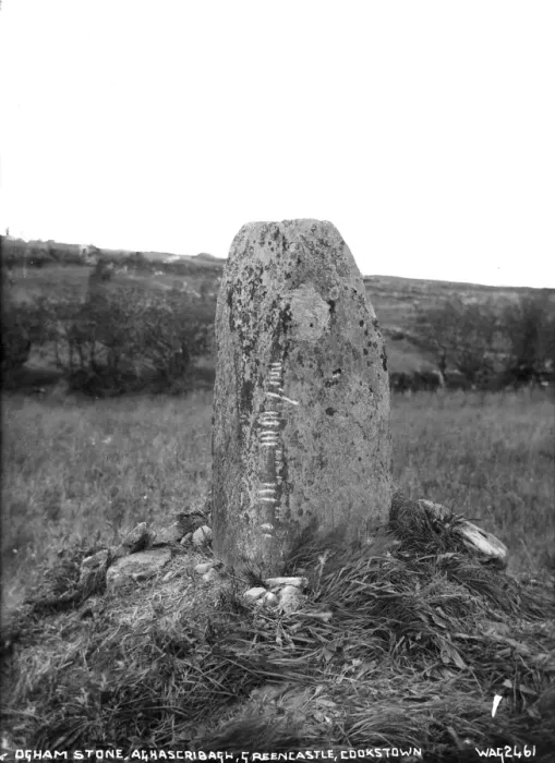 Framed Print : Ogham Stone, Aghascrioagh, Greencastle, Cookstown Framed Print : Ogham Stone, Aghascrioagh, Greencastle, Cookstown