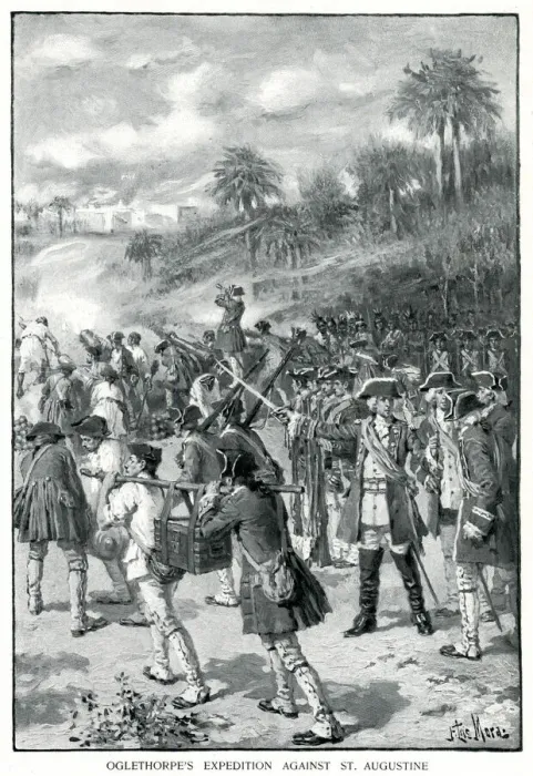 Framed Print : Oglethorpe Fails in Attack on St. Augustine Framed Print : Oglethorpe Fails in Attack on St. Augustine