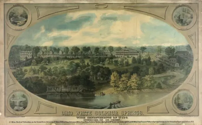 Framed Print : Ohio white sulphur springs Framed Print : Ohio white sulphur springs