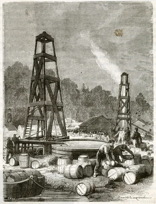 Framed Print : OIL - DRAKES WELL Framed Print : OIL - DRAKES WELL