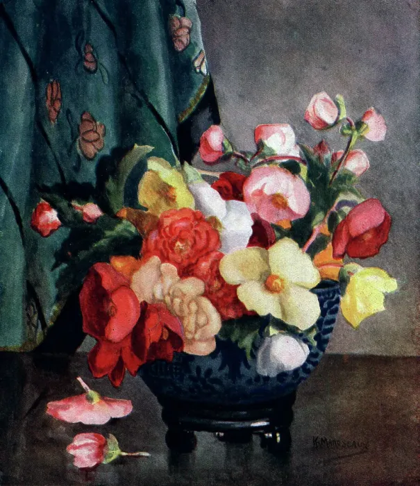 Framed Print : Oil painting of a vase of flowers Framed Print : Oil painting of a vase of flowers