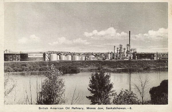 Oil Refinery at Moose Jaw, Saskatchewan, Alberta, Canada