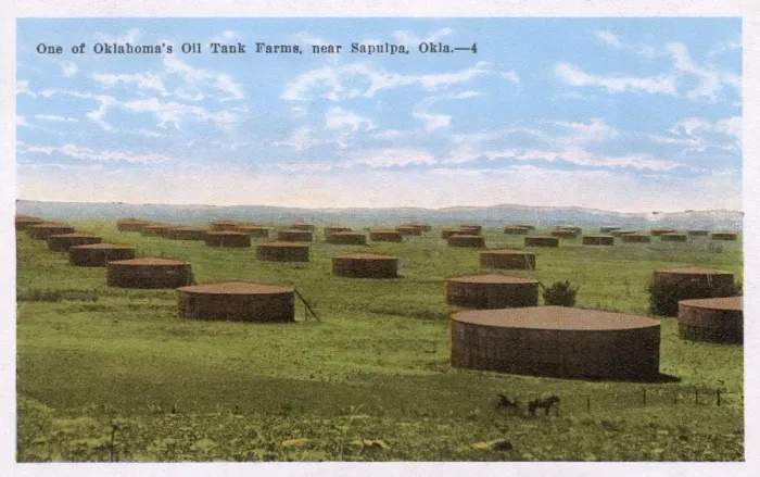 Framed Print : Oil tank farm near Sapulpa, Oklahoma, USA Framed Print : Oil tank farm near Sapulpa, Oklahoma, USA