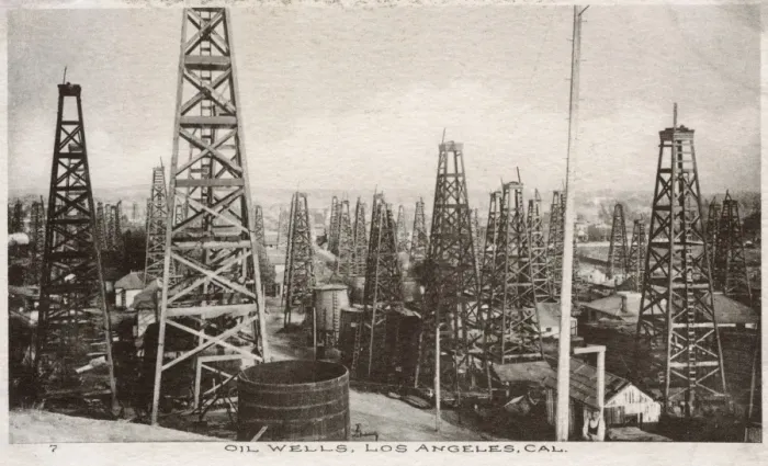 Framed Print : Oil wells at Los Angeles, California, USA Framed Print : Oil wells at Los Angeles, California, USA
