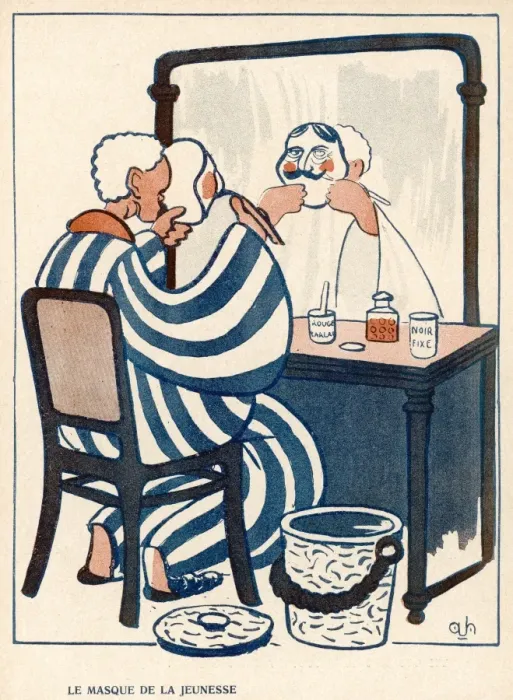 Framed Print : Old Age / Mask of Youth Framed Print : Old Age / Mask of Youth