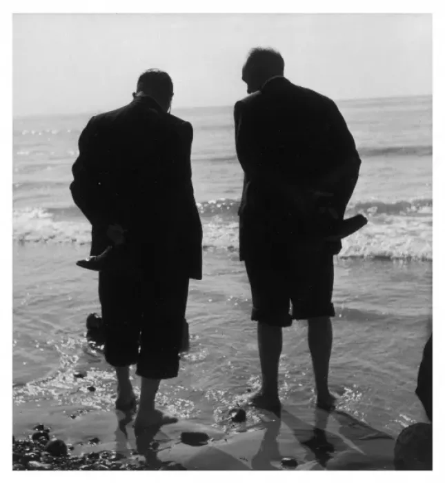 Framed Print : Old Age / Paddling C1950S Framed Print : Old Age / Paddling C1950S