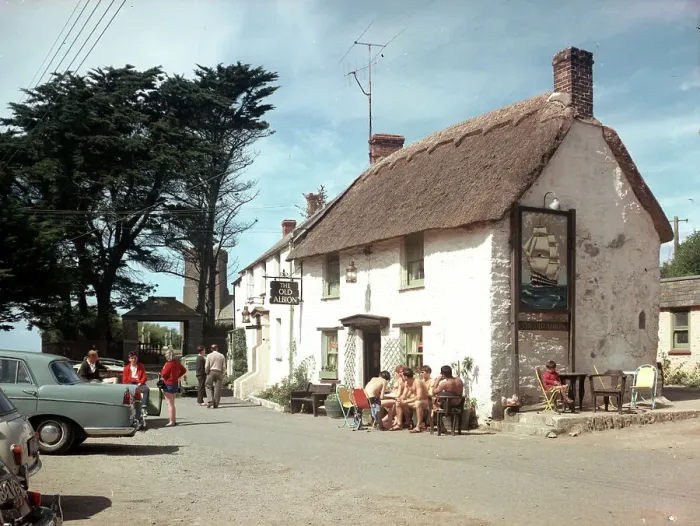 Framed Print : The Old Albion Inn, Crantock Framed Print : The Old Albion Inn, Crantock