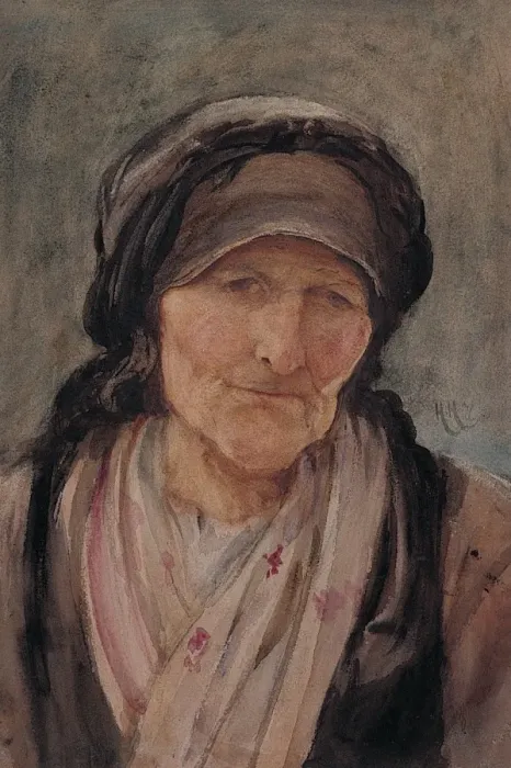 Framed Print : An Old Bavarian Peasant Woman Framed Print : An Old Bavarian Peasant Woman