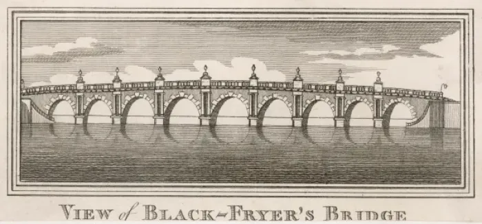 Framed Print : Old Blackfriars Bridge Framed Print : Old Blackfriars Bridge