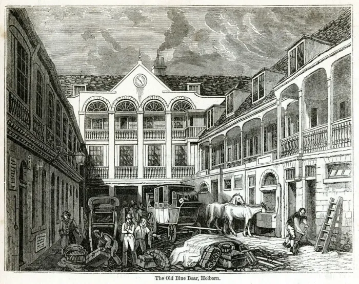 Framed Print : Old Blue Boar, Holborn Framed Print : Old Blue Boar, Holborn