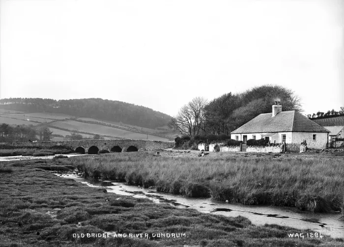 Framed Print : Old Bridge and River, Dundrum Framed Print : Old Bridge and River, Dundrum