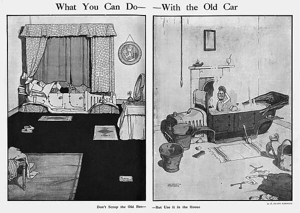 What you can do with the old car by Heath Robinson