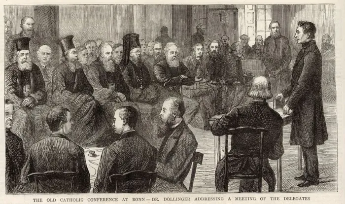 Framed Print : The Old Catholic conference at Bonn. Dr. Dollinger addressing a meeting of the delegates Framed Print : The Old Catholic conference at Bonn. Dr. Dollinger addressing a meeting of the delegates