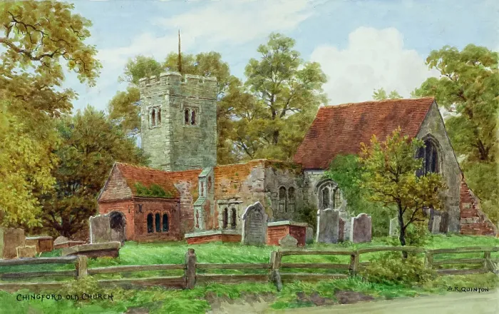 Framed Print : Old Church, Chingford, Epping Forest, Essex Framed Print : Old Church, Chingford, Epping Forest, Essex