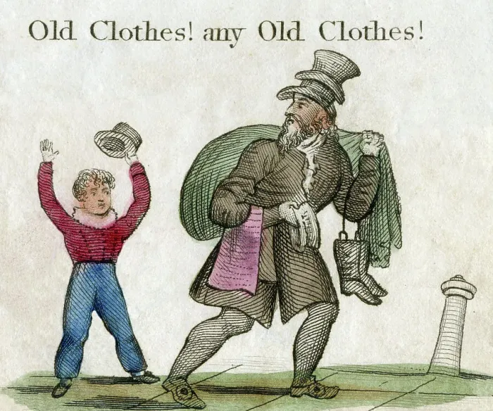Framed Print : Old Clothes! any Old Clothes! London Street Cries Framed Print : Old Clothes! any Old Clothes! London Street Cries