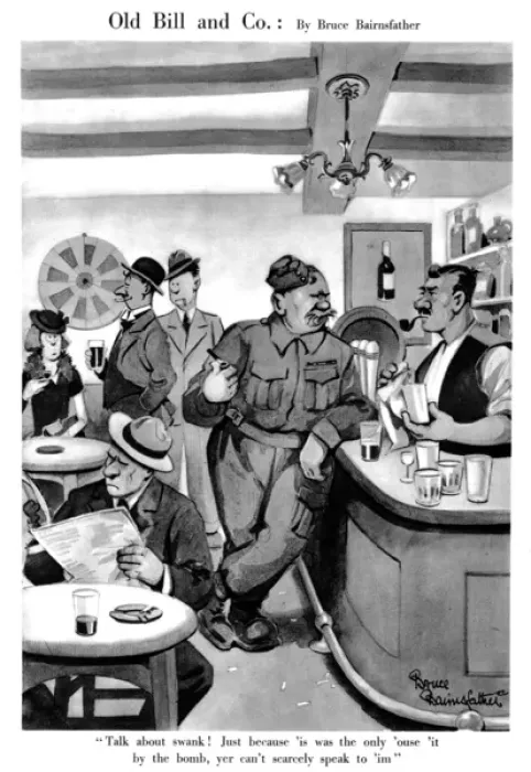 Framed Print : Old Bill and Co. August 1940 Framed Print : Old Bill and Co. August 1940
