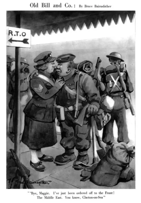 Framed Print : Old Bill and Co. July 1940 Framed Print : Old Bill and Co. July 1940