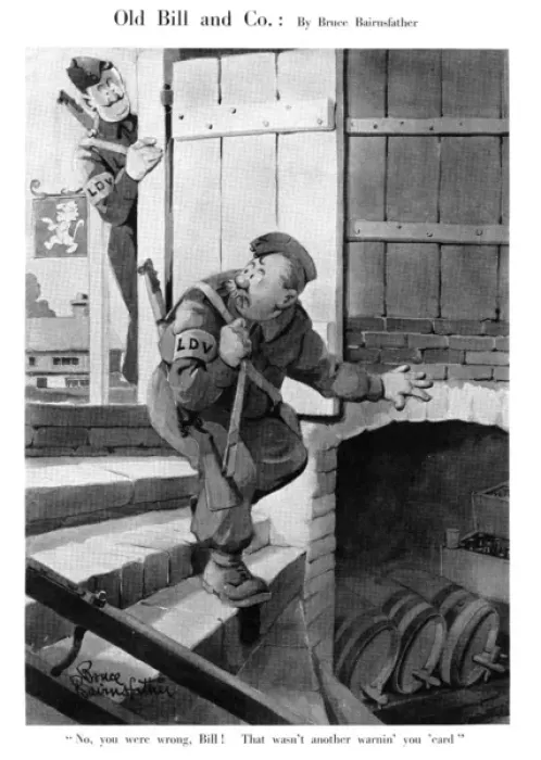 Framed Print : Old Bill and Co. September 1940 Framed Print : Old Bill and Co. September 1940
