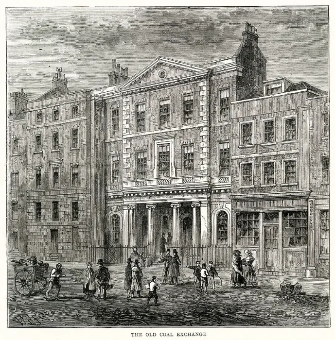 Framed Print : Old Coal Exchange, faced the site of Smart's Quay Billingsgate, London, what is now Lower Thames Street Framed Print : Old Coal Exchange, faced the site of Smart's Quay Billingsgate, London, what is now Lower Thames Street
