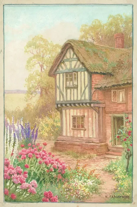 Framed Print : Old Cottage nr. Stratford-upon-Avon Framed Print : Old Cottage nr. Stratford-upon-Avon