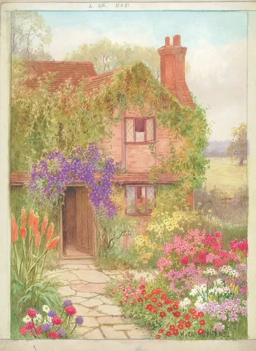 Framed Print : Old Cottage at Ockley, Surrey Framed Print : Old Cottage at Ockley, Surrey