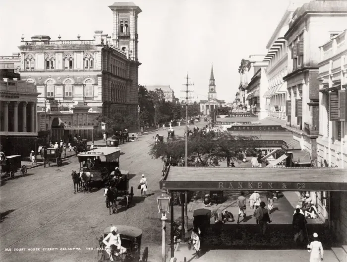 Framed Print : Old Court House Street, Calcutta, Kolkata, India Framed Print : Old Court House Street, Calcutta, Kolkata, India