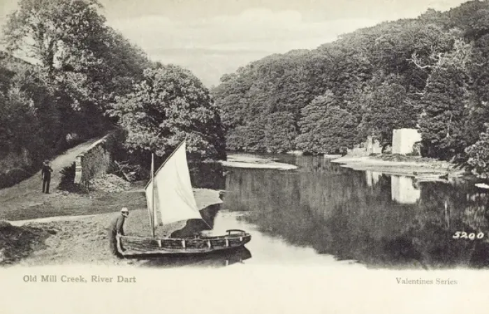 Framed Print : Old Mill Creek, River Dart, Devon Framed Print : Old Mill Creek, River Dart, Devon