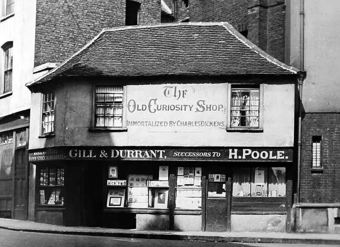Framed Print : The Old Curiosity Shop, London early 1900s Framed Print : The Old Curiosity Shop, London early 1900s