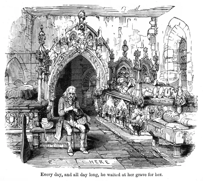 Framed Print : The Old Curiosity Shop, Nells grandfather Framed Print : The Old Curiosity Shop, Nells grandfather