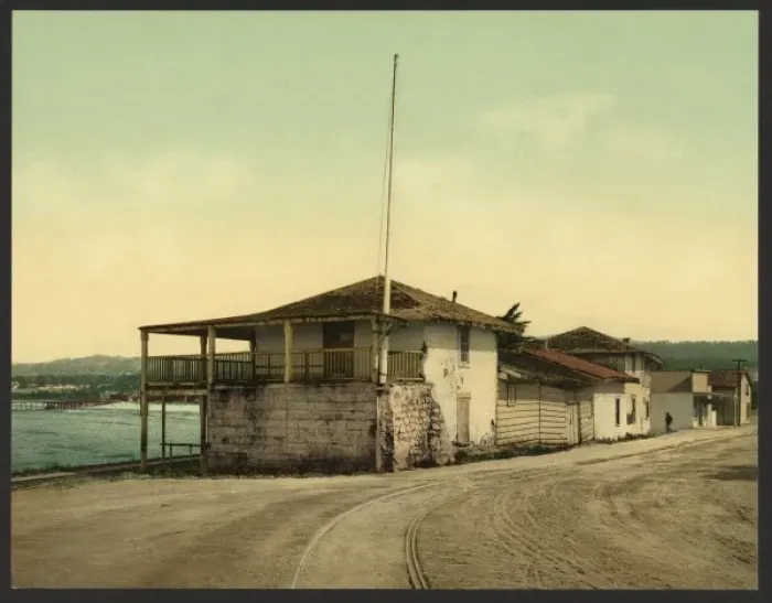 Framed Print : Old Custom House, Monterey, Cal Framed Print : Old Custom House, Monterey, Cal