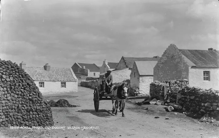 Framed Print : Old Dugort Village, Achill Island Framed Print : Old Dugort Village, Achill Island