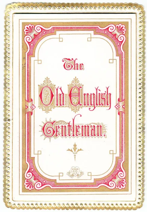 Framed Print : The Old English Gentleman, Christmas card design Framed Print : The Old English Gentleman, Christmas card design