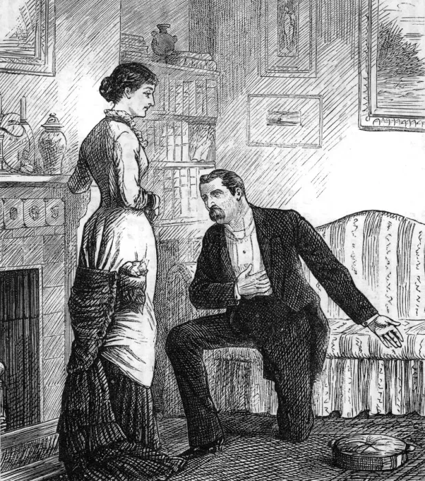 Framed Print : OLD-FASHIONED PROPOSAL Framed Print : OLD-FASHIONED PROPOSAL